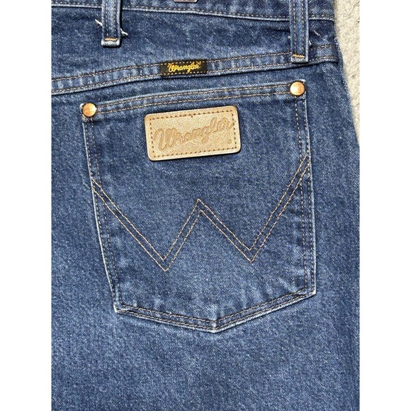 Wrangler Cowboy Cut Jeans Mens 42x36 Blue Original Fit 13MWZ Denim Rancher - Picture 12 of 12